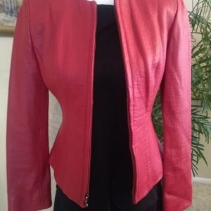 Vintage AK Anne Klein Leather Jacket
